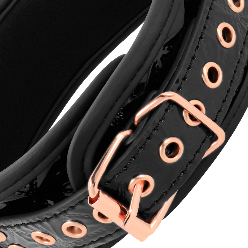 BEGME - COLLIER ÉDITION NOIRE AVEC PINCES À TÉTONS DOUBLÉES EN NÉOPRÈNE
