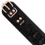 BEGME - COLLIER ÉDITION NOIRE AVEC PINCES À TÉTONS DOUBLÉES EN NÉOPRÈNE