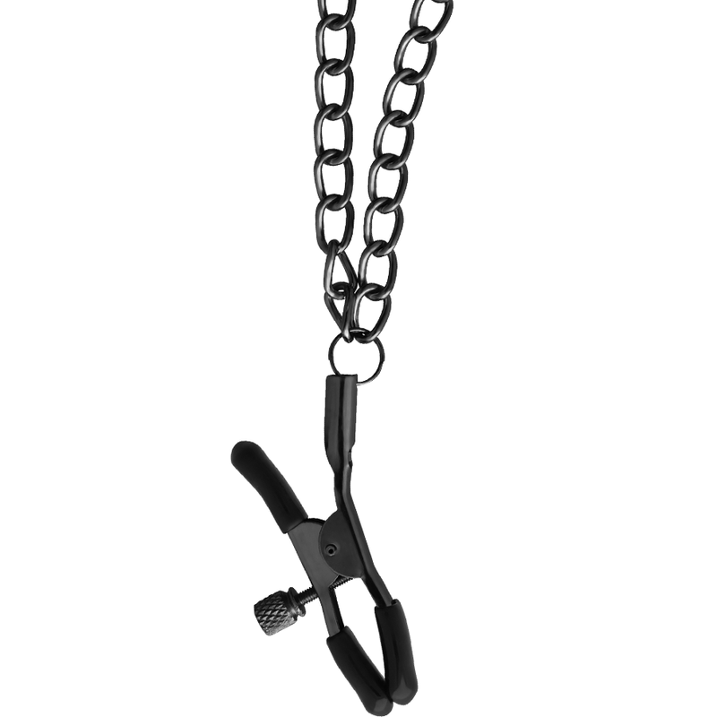BEGME - COLLIER ÉDITION ROUGE AVEC PINCES À TÉTONS ET DOUBLURE EN NÉOPRÈNE
