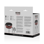 BEGME - COLLIER ÉDITION ROUGE AVEC PINCES À TÉTONS ET DOUBLURE EN NÉOPRÈNE