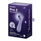 SATISFYER - PRO 2 GÉNÉRATION 3 LILAS BLUETOOTH ET APPLICATION
