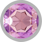 INTENSE - PLUG ANAL EN MÉTAL D'ALUMINIUM AVEC CRISTAL VIOLET TAILLE M