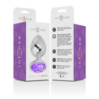 INTENSE - PLUG ANAL EN MÉTAL D'ALUMINIUM AVEC CRISTAL VIOLET TAILLE M