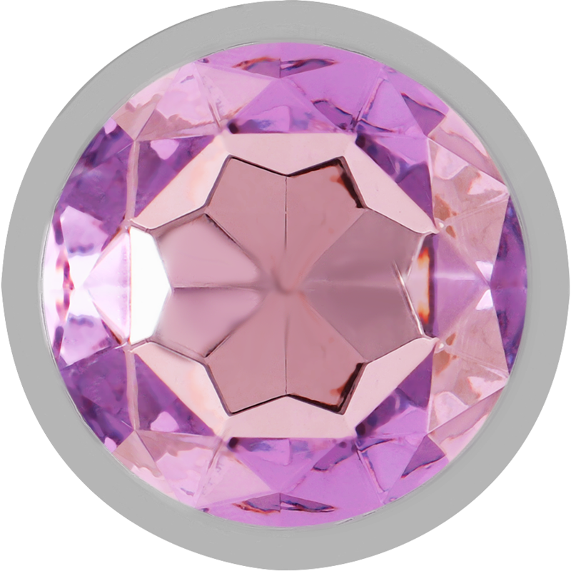 INTENSE - PLUG ANAL EN MÉTAL D'ALUMINIUM AVEC CRISTAL VIOLET TAILLE L