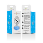 INTENSE - PLUG ANAL EN MÉTAL D'ALUMINIUM AVEC CRISTAL BLEU TAILLE S