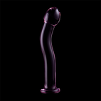 SÉRIE NEBULA PAR IBIZA - GODEMICHET EN VERRE BOROSILICATE ROSE 18,5 CM -Ø- 3,5 CM