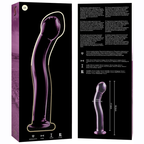 SÉRIE NEBULA PAR IBIZA - GODEMICHET EN VERRE BOROSILICATE ROSE 18,5 CM -Ø- 3,5 CM