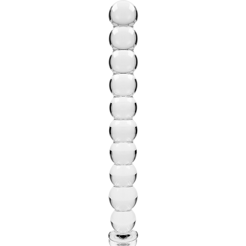 GAMME NEBULA BY IBIZA - GODEMICHET MODÈLE 22 EN VERRE BOROSILICATE TRANSPARENT 21,5 CM -O- 2,5 CM