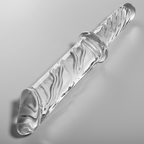 SÉRIE NEBULA PAR IBIZA - MODÈLE 24 DILDO EN VERRE BOROSILICATE TRANSPARENT 28,5 CM -O- 5 CM