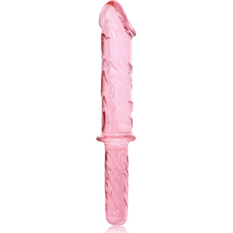 GAMME NEBULA PAR IBIZA - MODÈLE 24 DILDO VERRE BOROSILICATE ROSE 28,5 CM -Ø- 5 CM