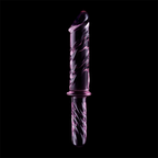 GAMME NEBULA PAR IBIZA - MODÈLE 24 DILDO VERRE BOROSILICATE ROSE 28,5 CM -Ø- 5 CM