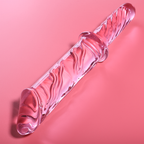 GAMME NEBULA PAR IBIZA - MODÈLE 24 DILDO VERRE BOROSILICATE ROSE 28,5 CM -Ø- 5 CM
