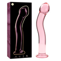 SÉRIE NEBULA PAR IBIZA - GODEMICHET EN VERRE BOROSILICATE ROSE 18,5 CM -Ø- 3,5 CM