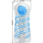 PRETTY LOVE - SMALL MASTURBATOR WITH BLUE SPIRALS