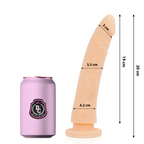 DELTA CLUB - GODEMICHET NATUREL EN SILICONE MÉDICAL 20 CM -O- 4 CM