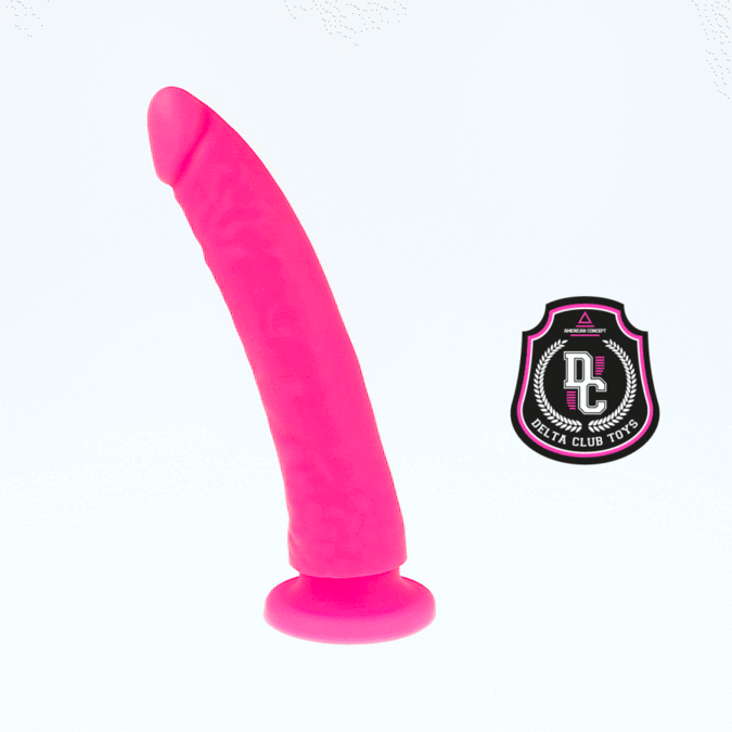 DELTA CLUB - JOUETS GODEMICHET ROSE SILICONE MÉDICAL 20 CM -O- 4 CM
