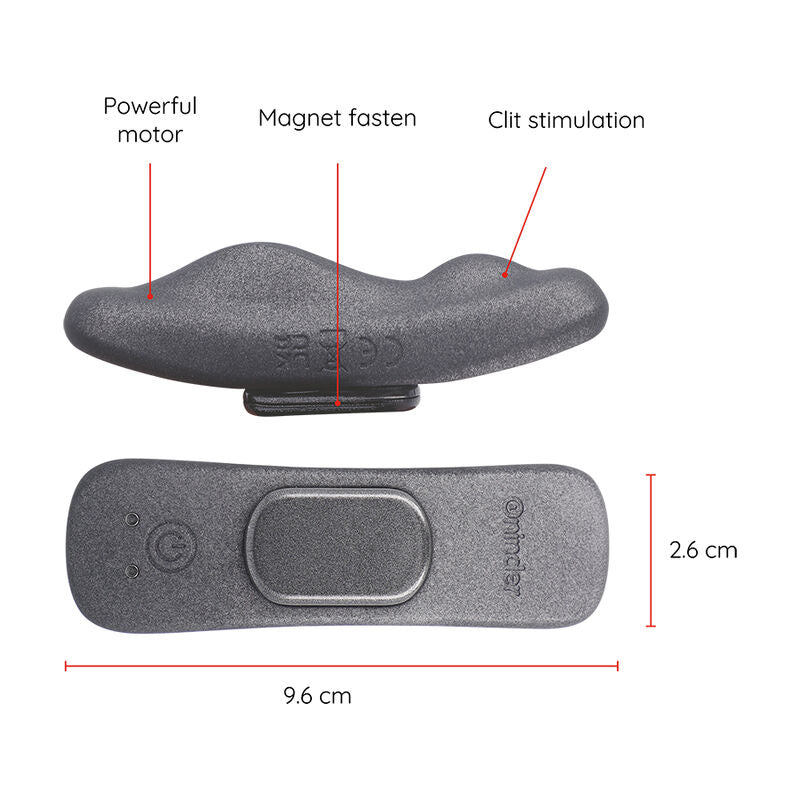 ONINDER - VIBREUR RECHARGEABLE MANILA PANTY 9 VITESSES 9.6 CM X 2.6 CM - APPLICATION GRATUITE