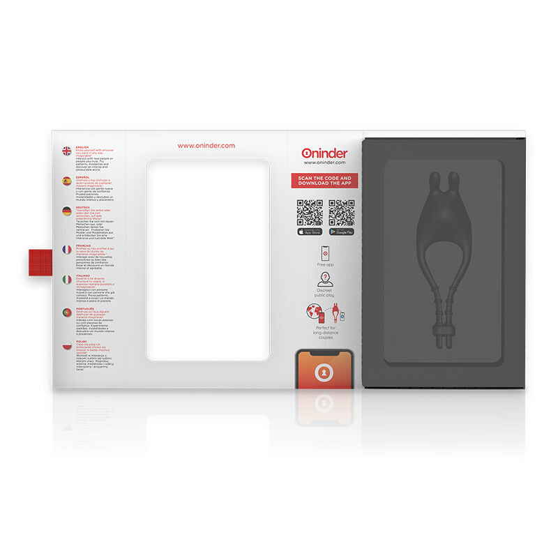 ONINDER - ANNEAU VIBRANT RECHARGEABLE ET RÉGLABLE PAMPA AVEC STIMULATEUR CLITORIDIEN 10 VITESSES - APPLICATION GRATUITE