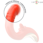 INTENSE - VIBREUR ET STIMULATEUR PAULINA EN U ROUGE