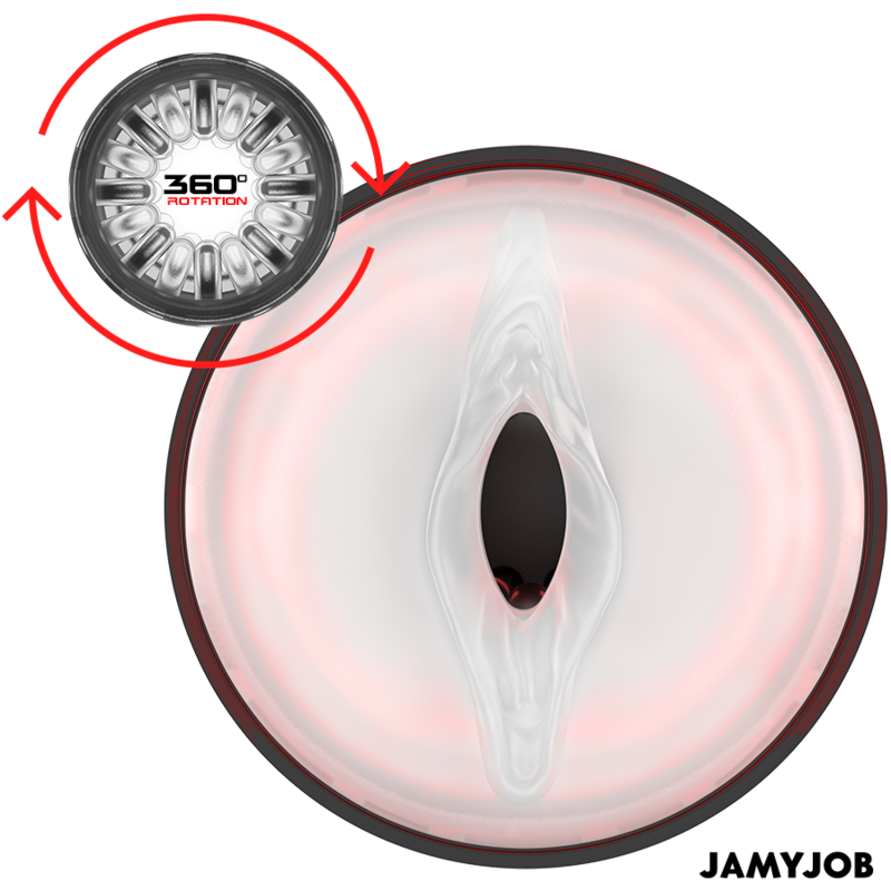 JAMYJOB - MASTURBATEUR AUTOMATIQUE VAGINAL CYCLONE 10 MODES DE ROTATION ET DE POUSSÉE