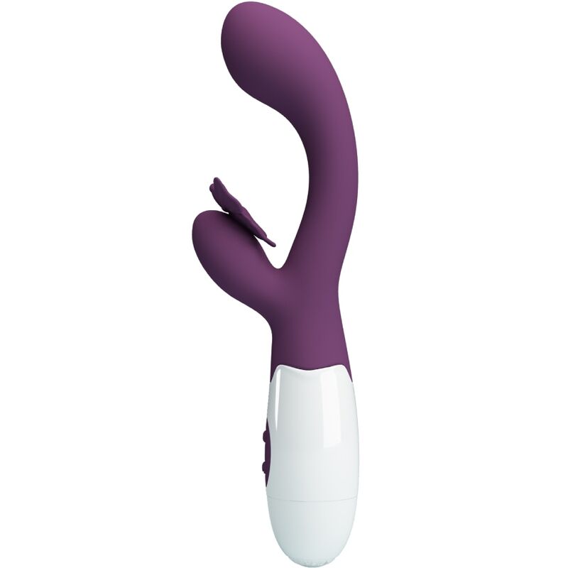 PRETTY LOVE - VIBROMASSEUR LAPIN ET STIMULATEUR POINT G PAPILLON VIOLET