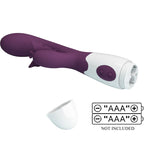 PRETTY LOVE - VIBROMASSEUR LAPIN ET STIMULATEUR POINT G PAPILLON VIOLET