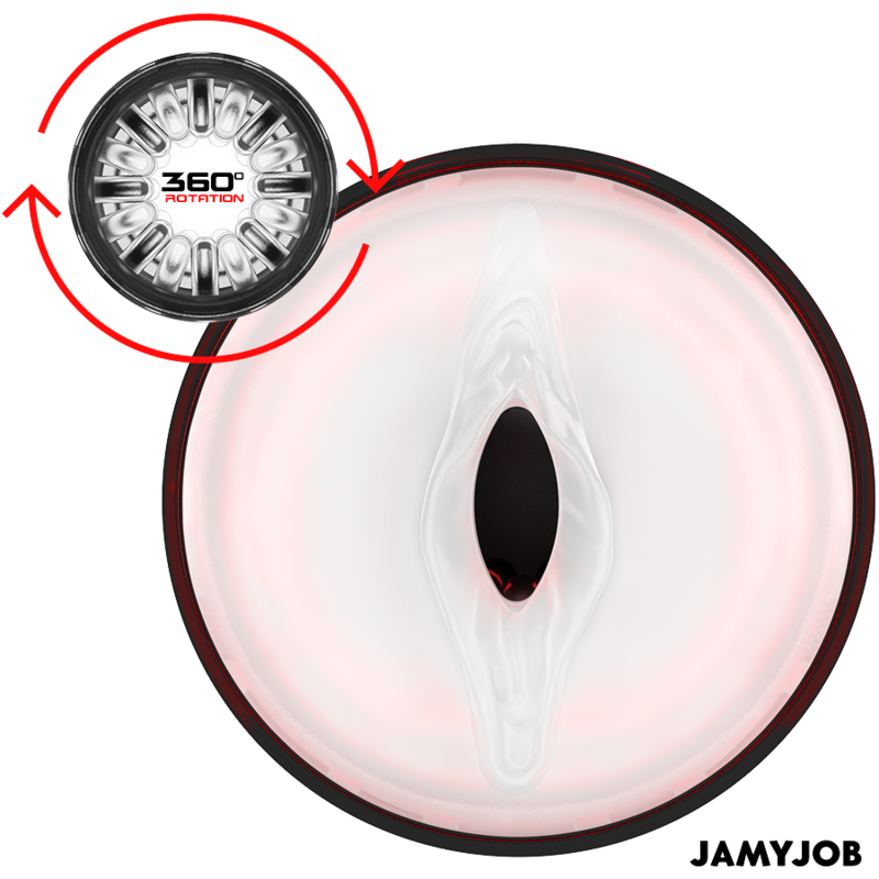 JAMYJOB - MASTURBATEUR VAGINAL AUTOMATIQUE STORM 10 MODES DE ROTATION ET DE POUSSÉE