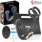 IBIZA - PLUG ANAL ROTATIF TÉLÉCOMMANDÉ AVEC VIBRATIONS PÉRINÉALES ET ANNEAUX D'AMÉLIORATION PÉNIENNE