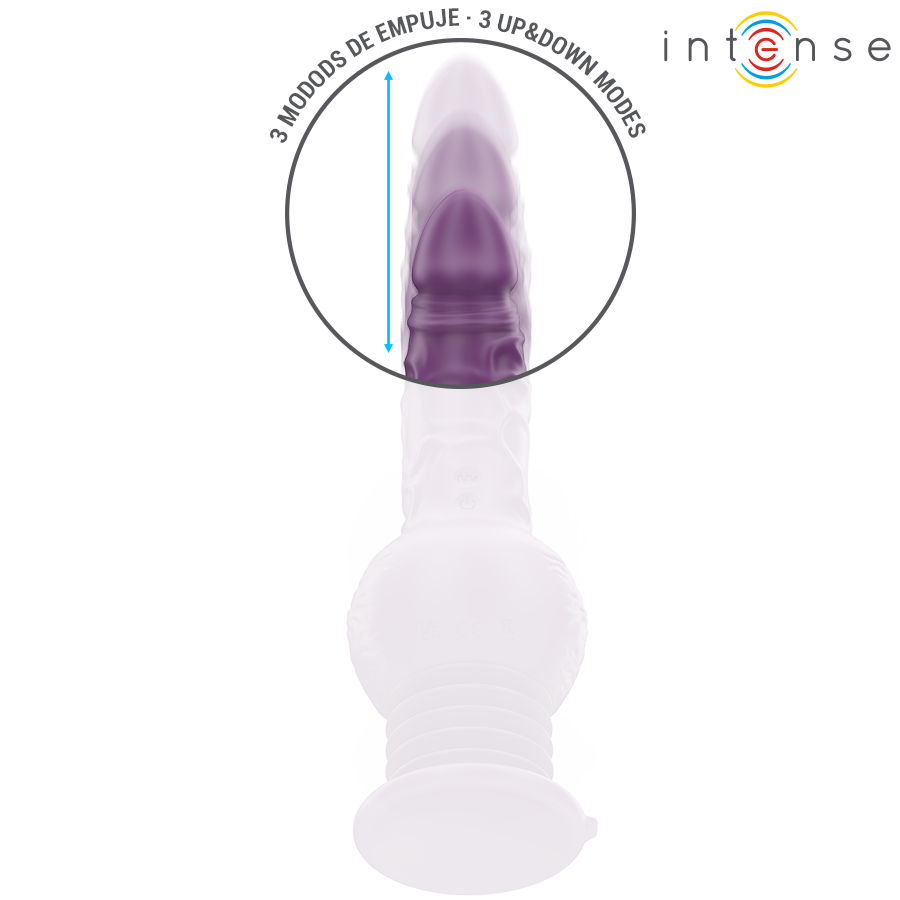 INTENSE - VIBREUR MULTIFONCTION TATUM AVEC VIBRATION HAUT ET BAS 24 CM VIOLET