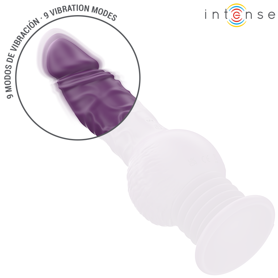 INTENSE - VIBREUR MULTIFONCTION TATUM AVEC VIBRATION HAUT ET BAS 24 CM VIOLET