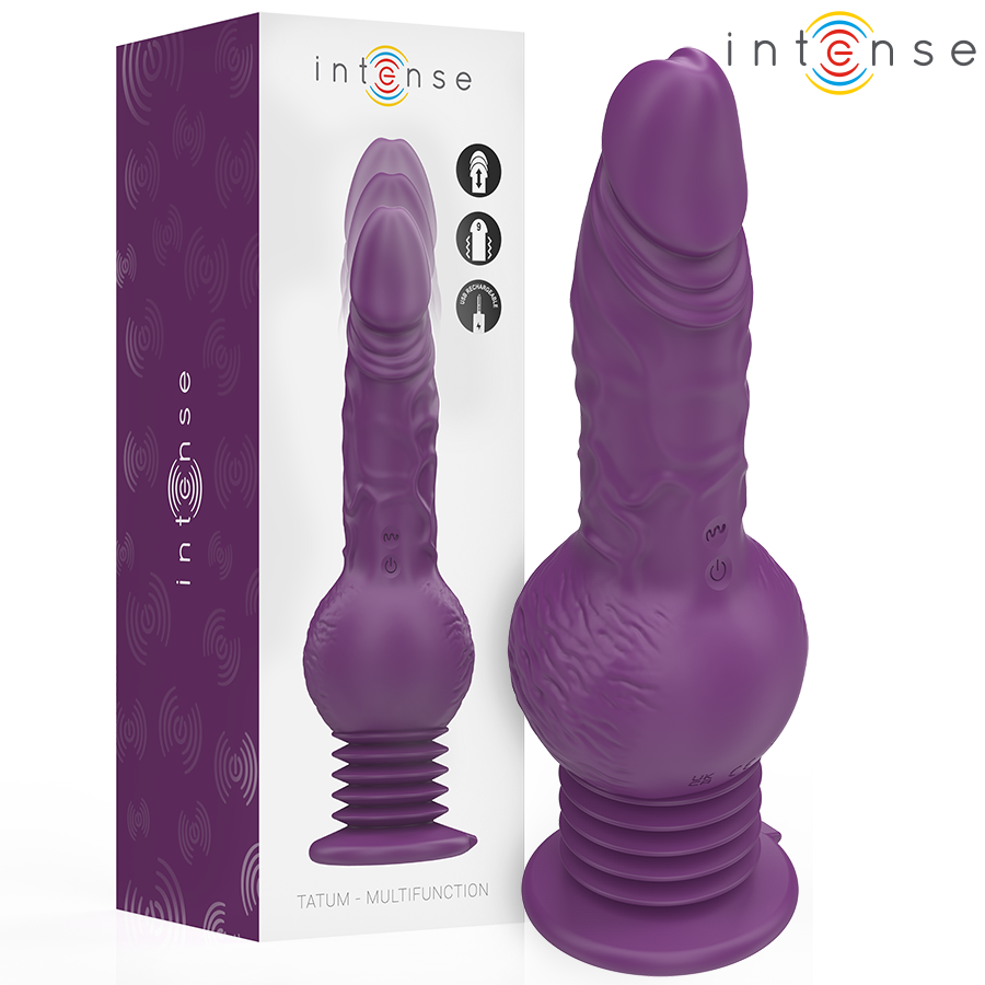 INTENSE - VIBREUR MULTIFONCTION TATUM AVEC VIBRATION HAUT ET BAS 24 CM VIOLET