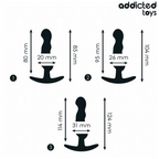 ADDICTED TOYS - LOT DE 3 PLUGS ANALS EN SILICONE MODÈLE 1