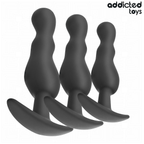 ADDICTED TOYS - LOT DE 3 PLUGS ANALS EN SILICONE MODÈLE 1