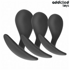 ADDICTED TOYS - LOT DE 3 PLUGS ANALS EN SILICONE MODÈLE 3