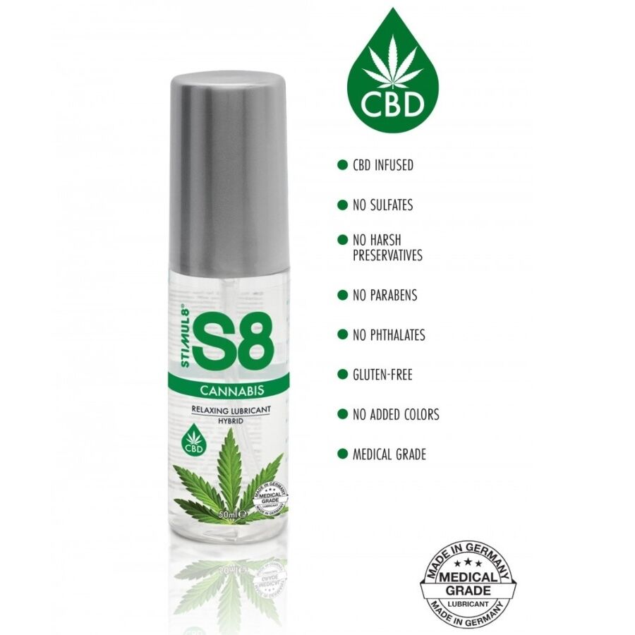 STIMUL8 - LUBRIFIANT HYBRIDE S8 AU CANNABIS 50 ML