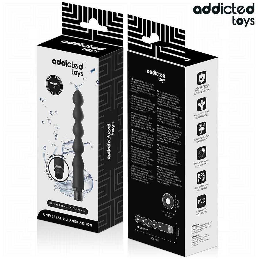 ADDICTED TOYS - NETTOYANT ANAL AVEC ADAPTATEUR UNIVERSEL MODÈLE 6