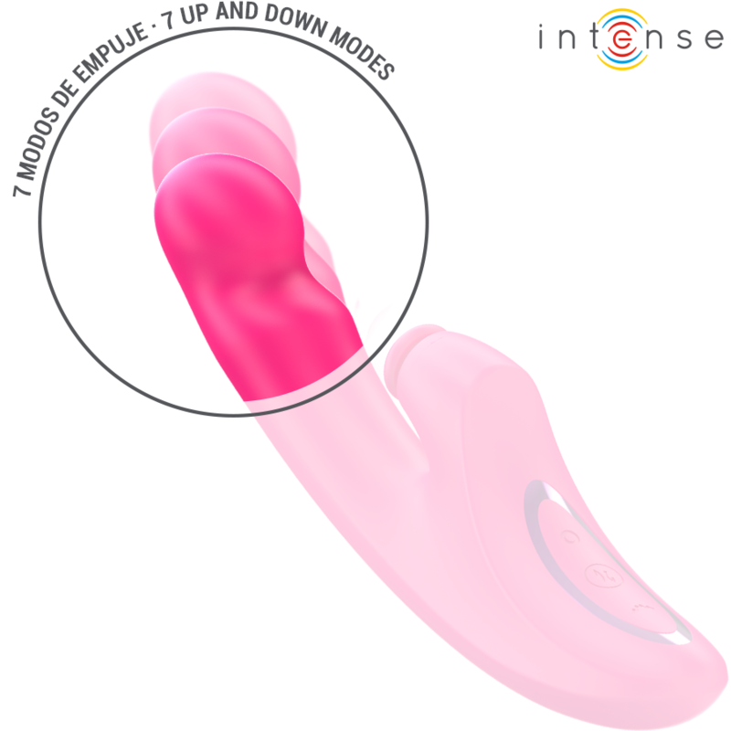 INTENSE - VIBRATEUR EMI MULTIFONCTION 13,5 CM 3 EN 1 10 VIBRATIONS ROSE