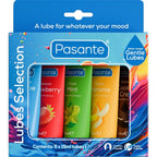 PASANTE - PAQUET LUBRIFIANTS SAVEURS ASSORTIES 5 UNITÉS X 15 ML