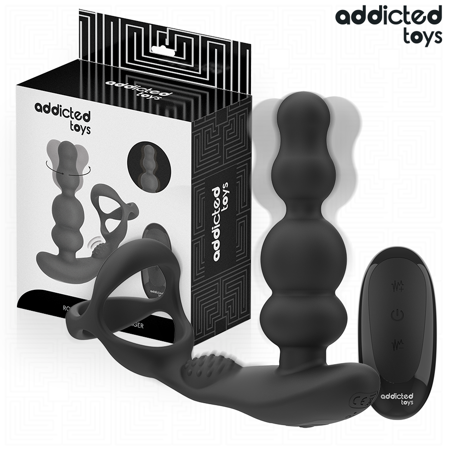 ADDICTED TOYS - MASSEUR DE PROSTATE ROTATIF TÉLÉCOMMANDÉ