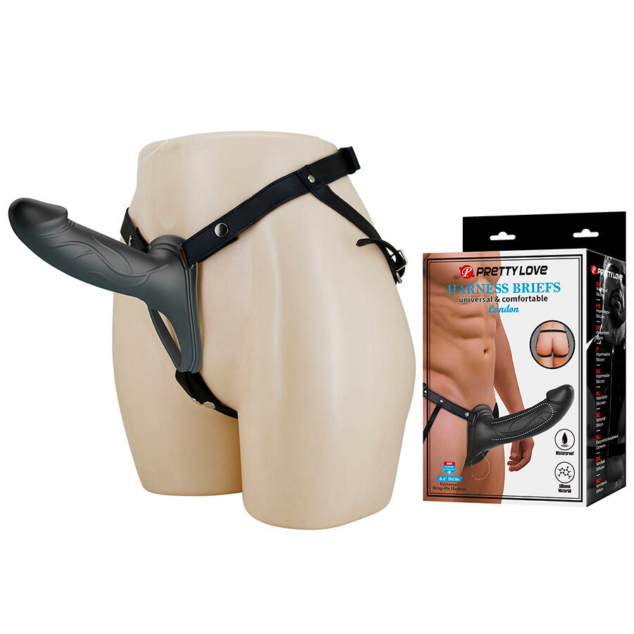 PRETTY LOVE - GODEMICHET VIBRANT STRAP-ON LANDON
