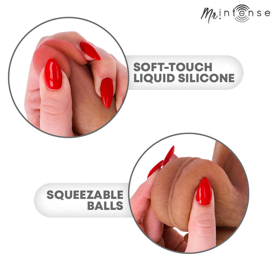 MR INTENSE - BRUCE XL GODEMICHET SILICONE AVEC TESTICULES 25,5 CM -Ø- 5,5 CM