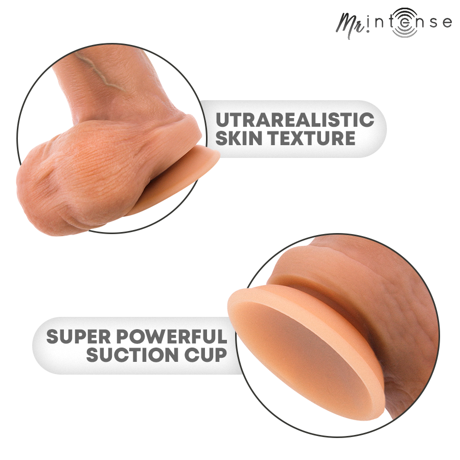 MR INTENSE - BRUCE XL GODEMICHET SILICONE AVEC TESTICULES 25,5 CM -Ø- 5,5 CM