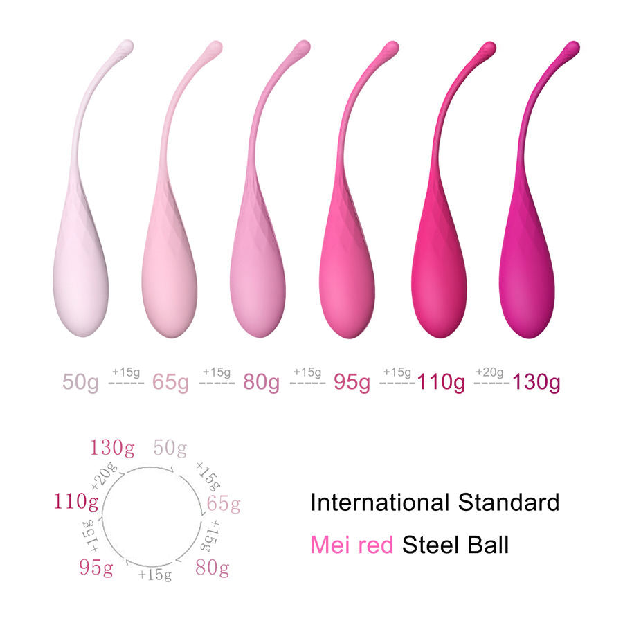 LESLIE - KIT D'EXERCICE DE MUSCLES PELVIENS KEGEL FIT 6 POIDS