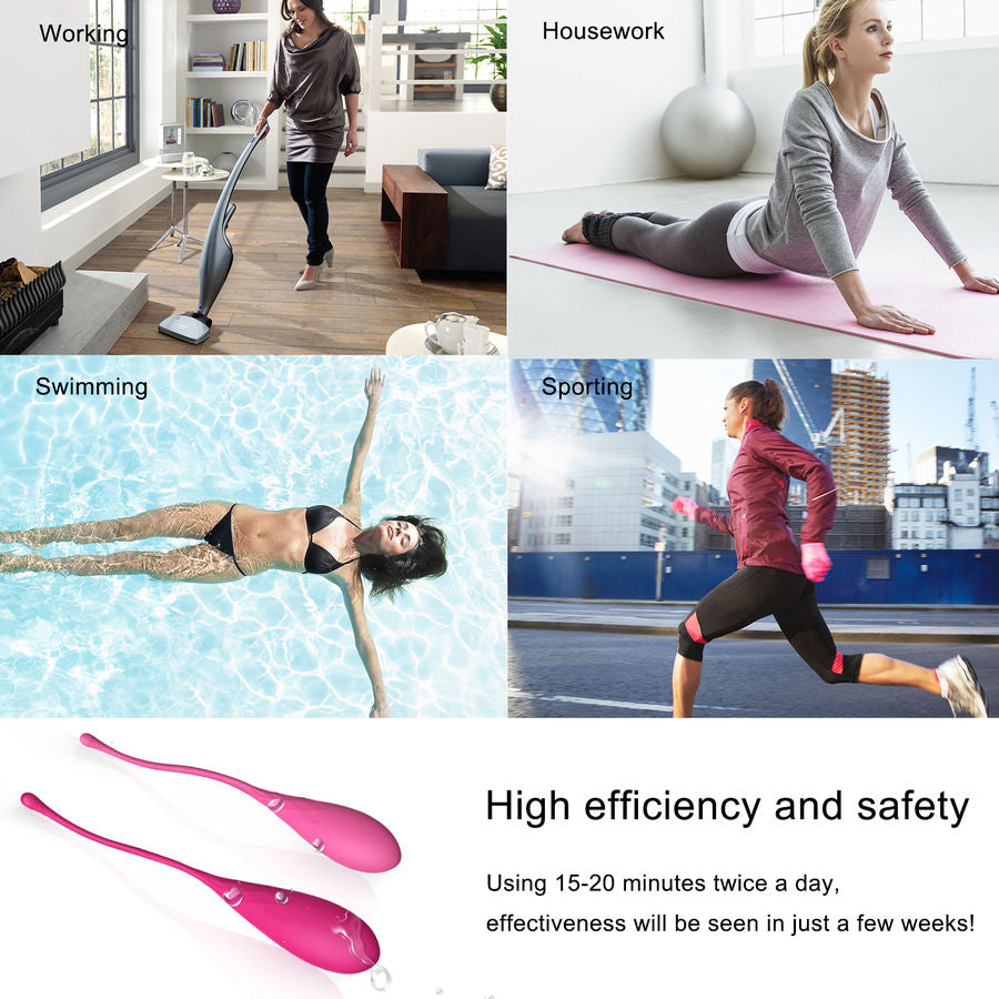 LESLIE - KIT D'EXERCICE DE MUSCLES PELVIENS KEGEL FIT 6 POIDS
