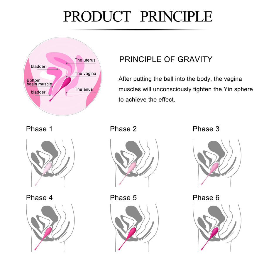 LESLIE - KIT D'EXERCICE DE MUSCLES PELVIENS KEGEL FIT 6 POIDS
