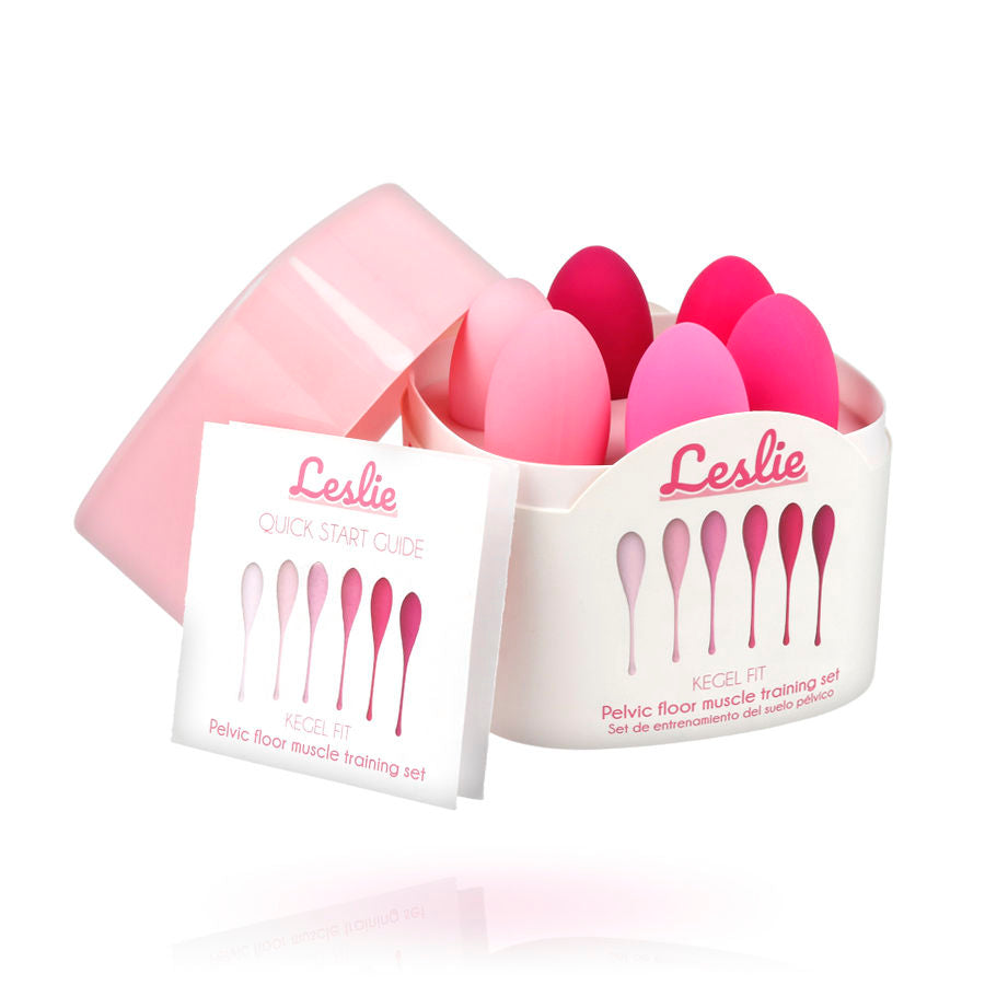 LESLIE - KIT D'EXERCICE DE MUSCLES PELVIENS KEGEL FIT 6 POIDS