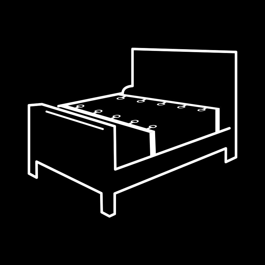 FETISH SOUMIS - ENSEMBLE DE LIENS DE LIT DE LUXE AVEC DOUBLURE EN NÉOPRÈNE