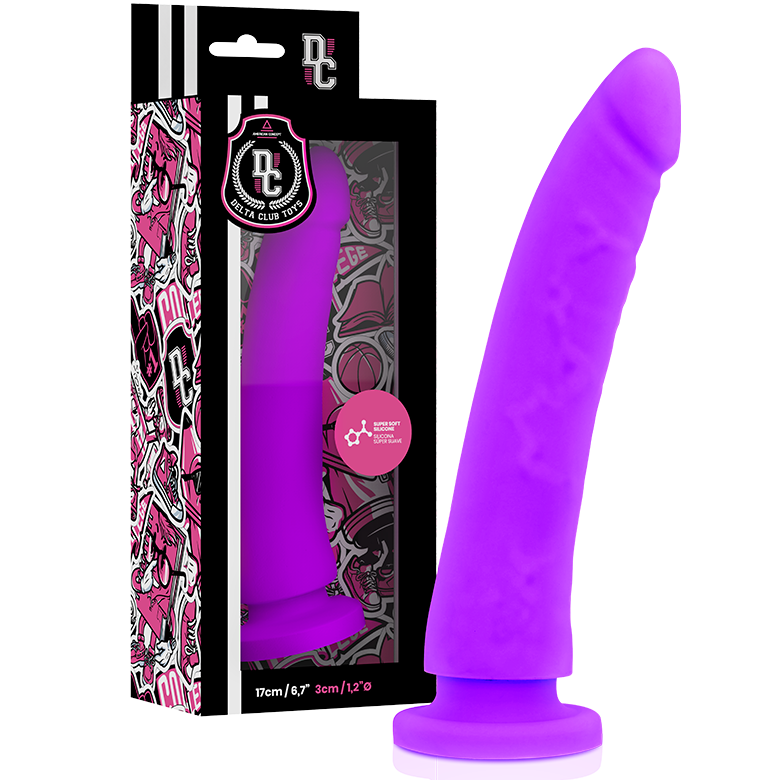 DELTA CLUB - JOUETS GODEMICHET LILAS EN SILICONE MÉDICAL 17 CM -O- 3 CM