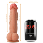 CYBER SILICOCK - GODEMICHET ANNEAU SILICONE LIQUIDE SAUL AVEC 3 ANNEAUX GRATUITS 15.5 CM -O- 4.2 CM